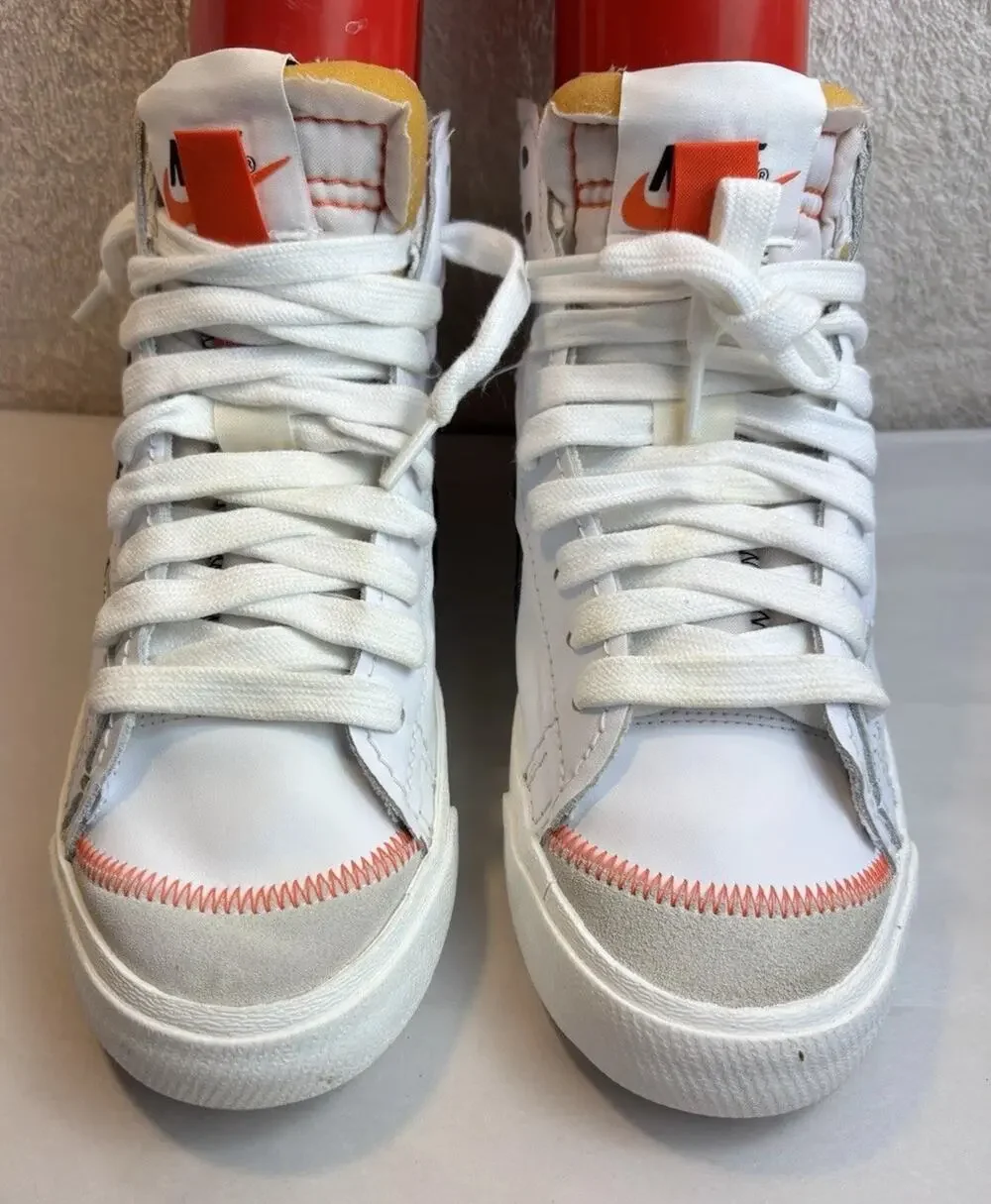 Nike Blazer Mid '77 Jumbo Men's Size 10 White Black Leather Sneakers DD3111-100